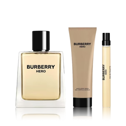 Burberry Hero Gift Set (EDT 100 ml + EDT 10 ml + Hair & Body Wash 75 ml)
